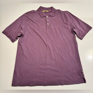 True Grit Men’s Polo Shirt Size Medium Burgundy Texas Logo